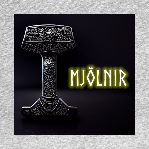 Mighty Mjolnir Thor Hammer Norse by Grassroots Green
